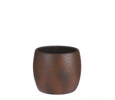 Pot, lester, roest, b 24 cm, h 22 cm