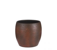 Pot, lester, roest, b 28 cm, h 26 cm - afbeelding 1