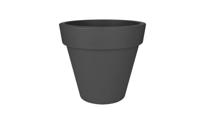 Pot, pure round, antraciet, 40 cm, Elho - afbeelding 1