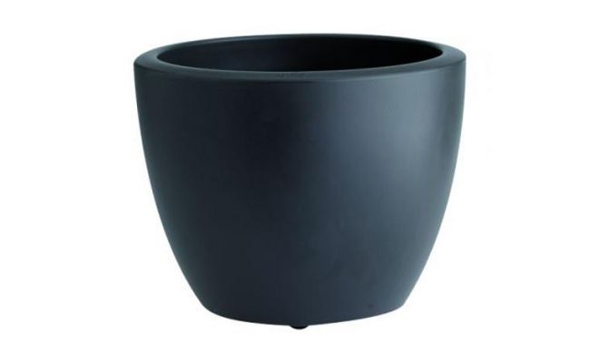 Pot, pure soft, antraciet, 50 cm, Elho - afbeelding 1
