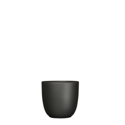 Pot tusca d13.5h13cm zwart mat - afbeelding 1