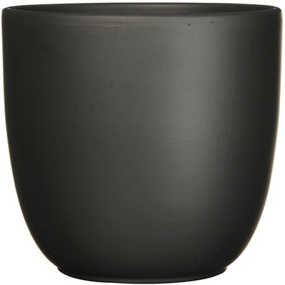 Pot tusca d17h16cm zwart mat
