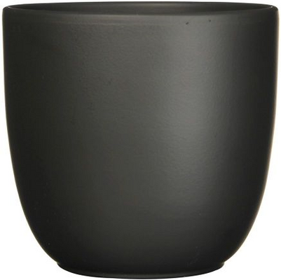 Pot tusca d25h23cm zwart mat