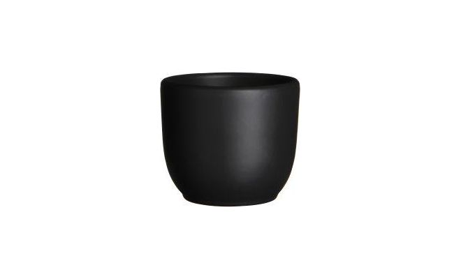 Pot tusca d7.5h6.5cm zwart mat
