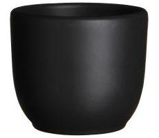 Pot tusca d7.5h6.5cm zwart mat