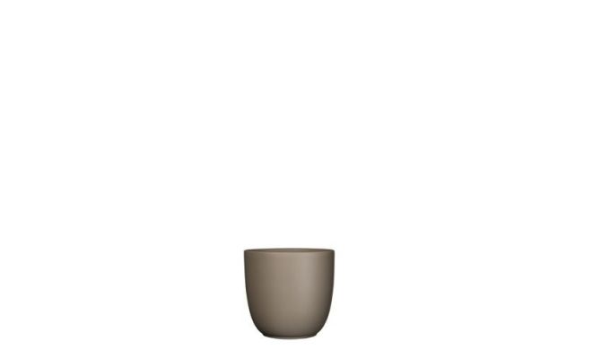 Pot, tusca , taupe, mat, b 10 cm, h 9 cm - afbeelding 1