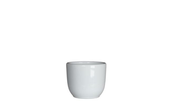 Pot, tusca, wit, b 7.5 cm, h 6.5 cm, Mica Decorations - afbeelding 1