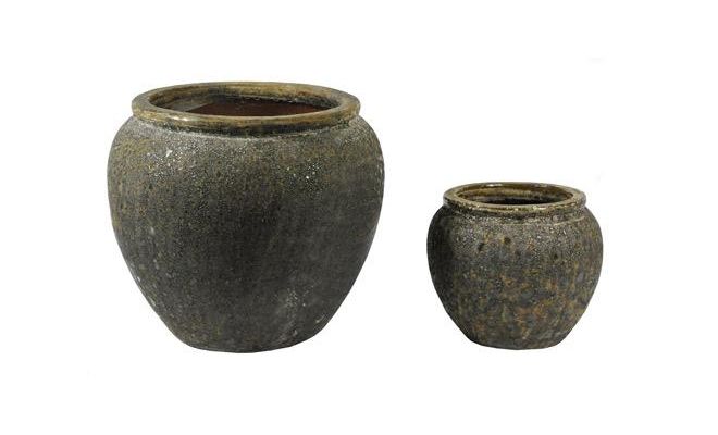 Pot, vulcano, b 40 cm, h 33 cm, Mega Ceramics - afbeelding 1