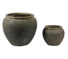 Pot, vulcano, b 40 cm, h 33 cm, Mega Ceramics - afbeelding 1