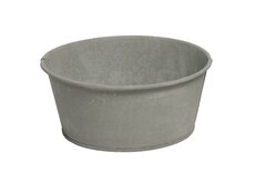 MEGA COLLECTIONS Pot zink laag d20h19cm oud