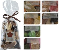 potpouri 100gr in pp bag with raffia ribbon and label, per stuk