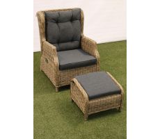 puglia verstelbare stoel met voetenbank - afbeelding 5