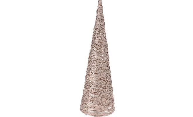 piramide met 20led, 40cm gold, Led kerstverlichting - afbeelding 1