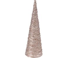 piramide met 20led, 40cm gold, Led kerstverlichting - afbeelding 1