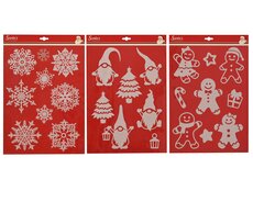 Raamdecoratie pet figures , wit, L 0,1 cm x B 28,5 cm x H 40 cm, keuze uit 1 stuks
