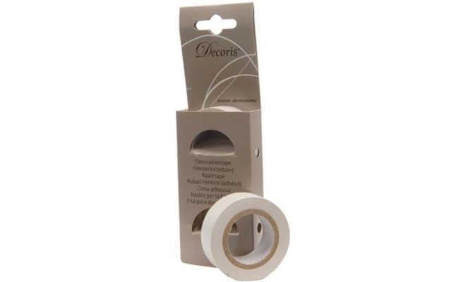 Raamtape, wit, 10 meter, b 19 mm, 2 st