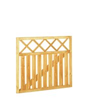 Rechthekpoort met trellis 100 x 90 cm, groen geïmpregneerd.
