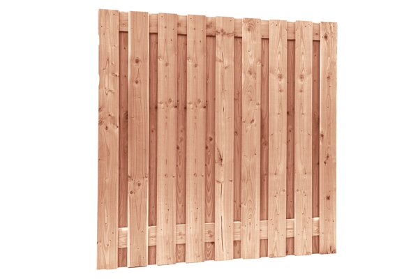 Redvision geschaafd plankenscherm 19-planks 16 mm, 180 x 180 cm, verticaal recht.
