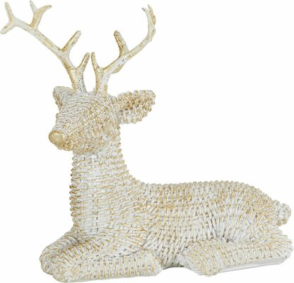 rendier 12 cm wit design - afbeelding 1