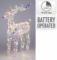 rendier 60cm regenboog led - afbeelding 2