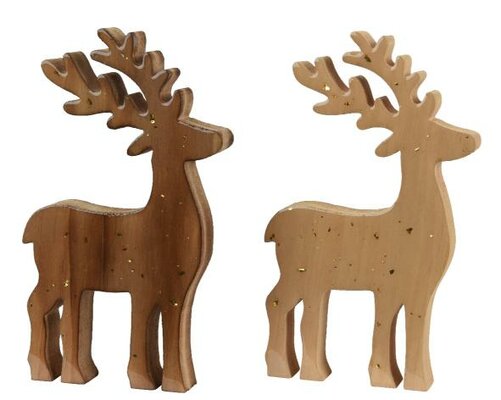Rendier MDF, H 18 cm, per stuk