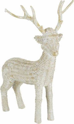 rendier met baby wit 25 cm design - afbeelding 1