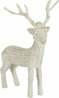 rendier met baby wit 25 cm design - afbeelding 1