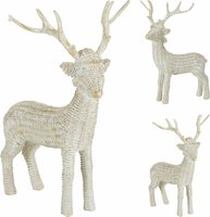 rendier met baby wit 25 cm design - afbeelding 2