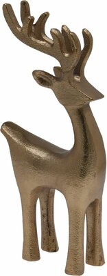 rendier staand 22cm goud