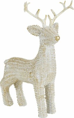 rendier staand wit 18 cm design - afbeelding 1