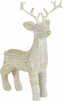 rendier staand wit 18 cm design - afbeelding 1