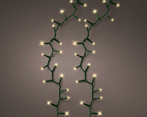 Rice led, compact, L 16M , 750 lights, groen/soft gold