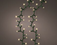 Rice led, compact, L 16M , 750 lights, groen/soft gold