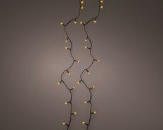 Rice led, L 3m, 40 lights klassiek warm, zwart, Led kerstverlichting - afbeelding 3