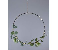 ring 30led 42cm zwart, Led kerstverlichting - afbeelding 3