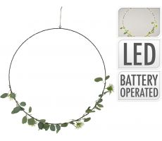 ring 45led 62cm zwart, Led kerstverlichting - afbeelding 3