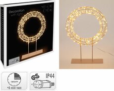 ring led op voetstuk 42 cm extra warm wit en warm wit mix - afbeelding 2