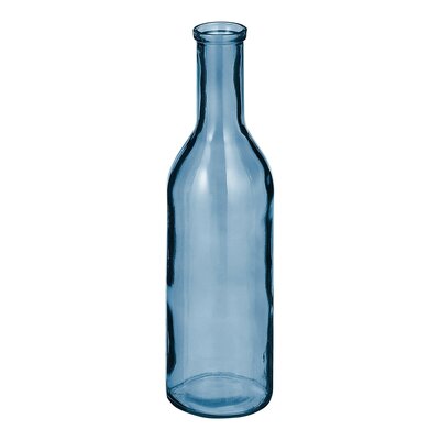 Rioja fles glas l.blauw - H50 x Ø15 cm - afbeelding 1