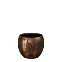 Roel pot rond roest - H16 x Ø17 cm - afbeelding 2