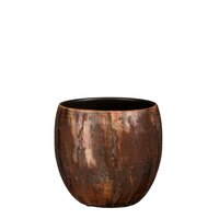 Roel pot rond roest - H20 x Ø20 cm - afbeelding 2