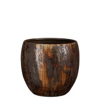 Roel pot rond roest - H24 x Ø24 cm - afbeelding 2
