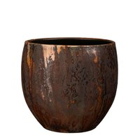 Roel pot rond roest - H28 x Ø28 cm - afbeelding 1