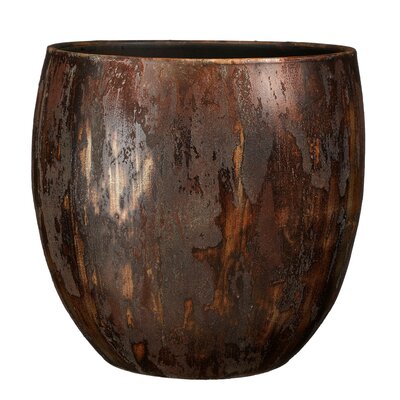 Roel pot rond roest - H34 x Ø34 cm - afbeelding 1