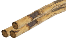 Ronde paal tamme kastanjehout geschild, # 6/8 x 180 cm. - afbeelding 3