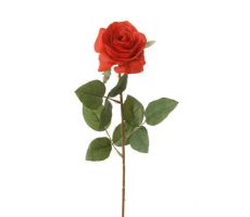 Roos l66cm rood, kunstplant