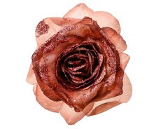 Roosclip D 16 cm, Velours roze