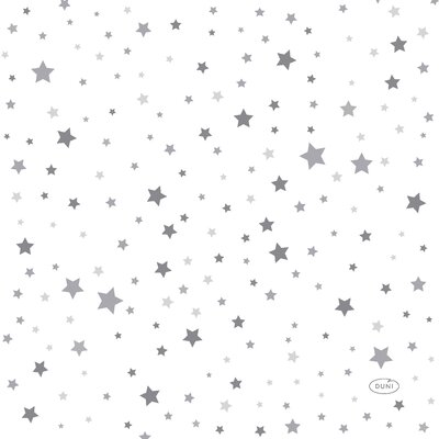 Servet l33b33cm silvr stardust 20st