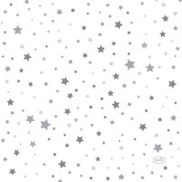 Servet l33b33cm silvr stardust 20st