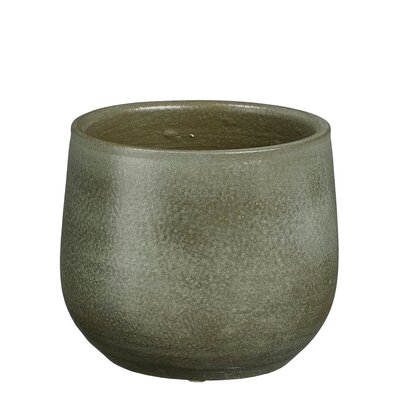 Sevilla pot rond d.groen - H13 x Ø15 cm