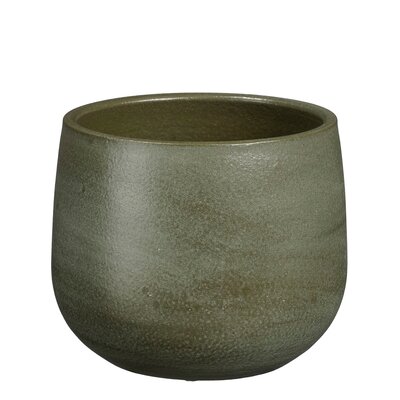 Sevilla pot rond d.groen - H15 x Ø17 cm